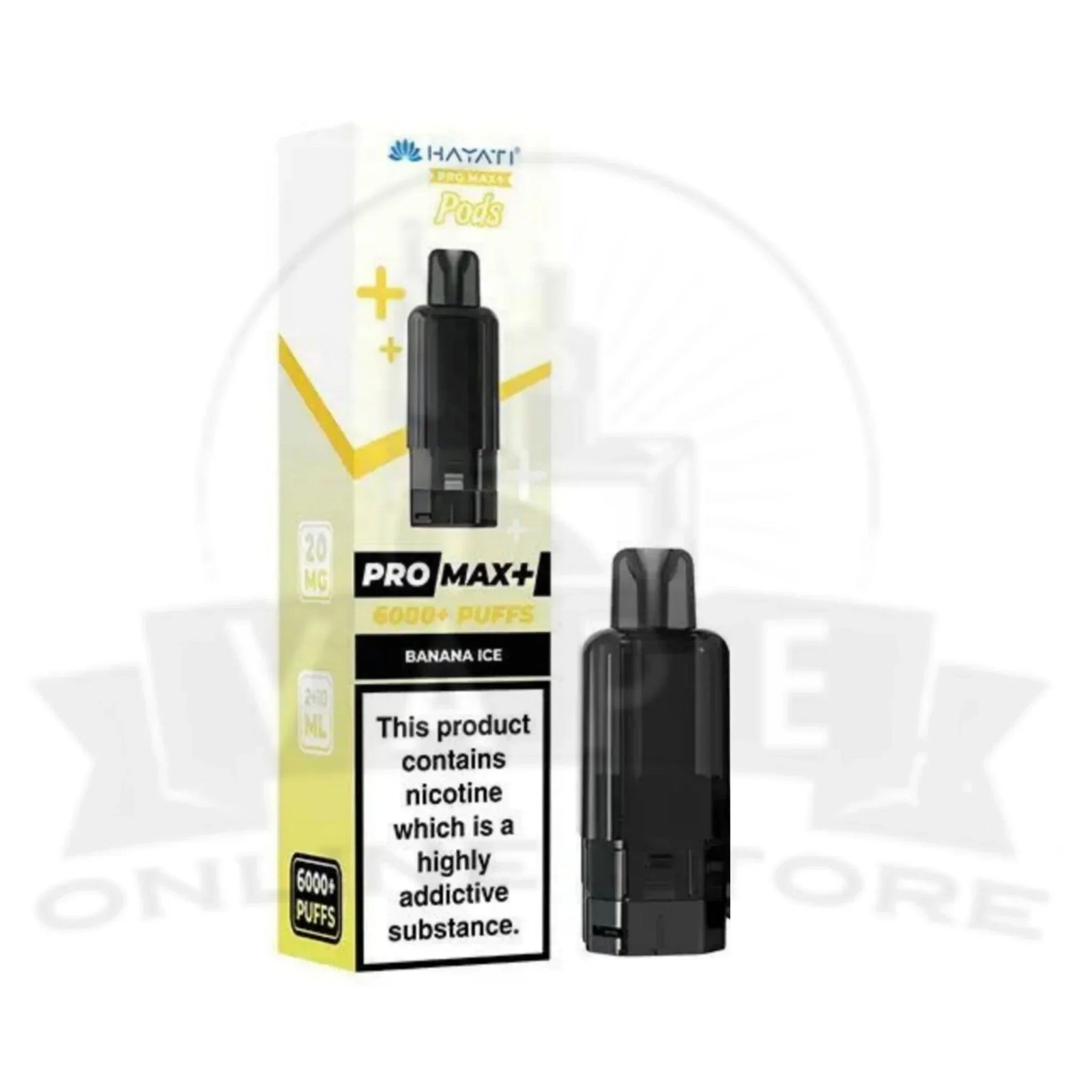 Box Of 10 Hayati Pro Max Plus 6000 Puffs Replacement Pods