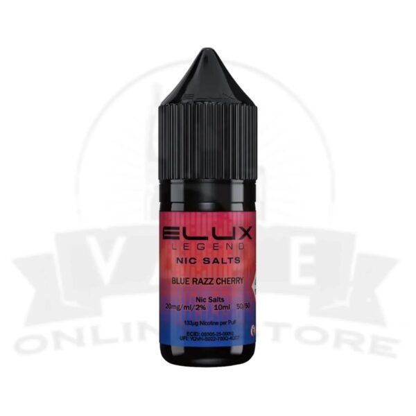 Blue Razz Cherry Elux Legend 10ml Nic Salt | Retail & Wholesale