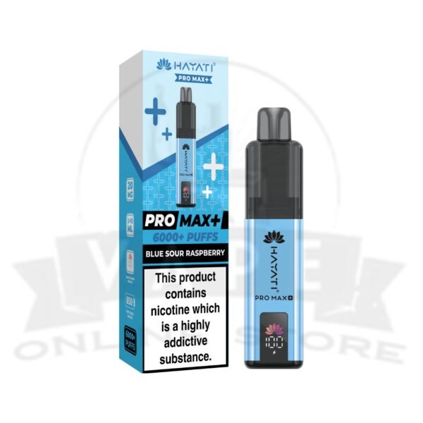 Blue Sour Raspberry Hayati Pro Max Plus 6000 Puffs Pod Kit
