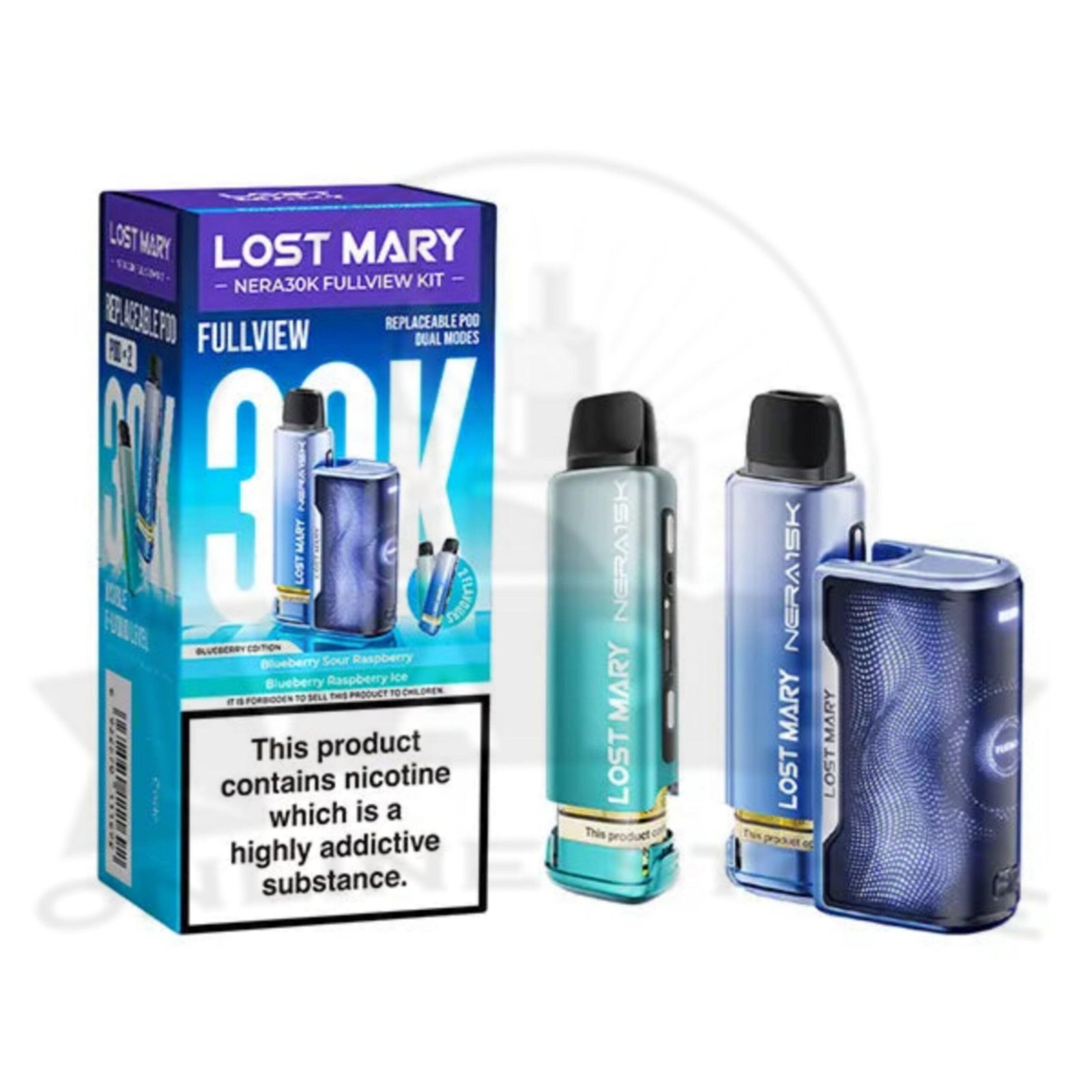 Blueberry Edition Lost Mary Nera 30K Puffs Fullview Pod Kit
