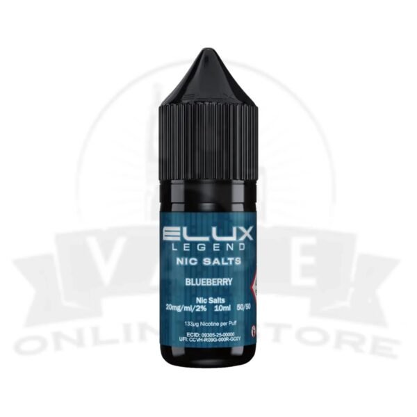 Blueberry Elux Legend 10ml Nic Salt | Retail & Wholesale