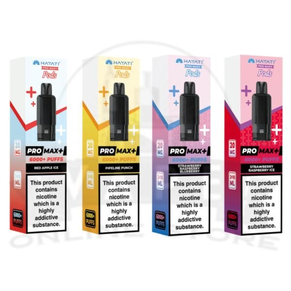 Box Of 5 Hayati Pro Max Plus 6000 Puffs Replacement Pods
