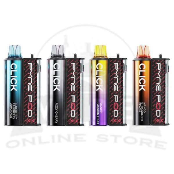 BOX OF 10 Pyne Pod Click 50k Puff Disposable Vape Pod Kit