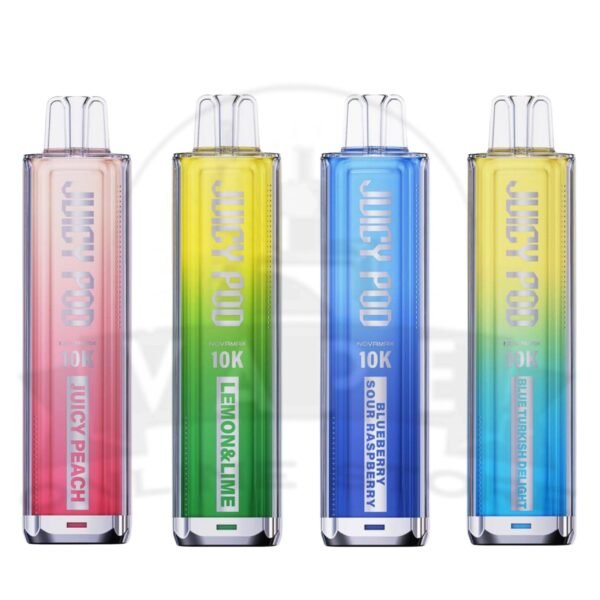 Box Of 10 Juicy Pod Novamax 10000 Puff Prefilled Pod Kit