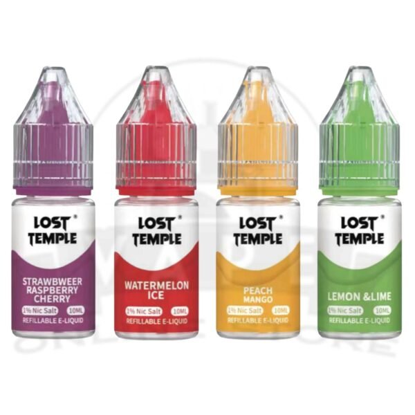 Box Of 10 Lost Temple 10ml Nic Salts E-Liquid