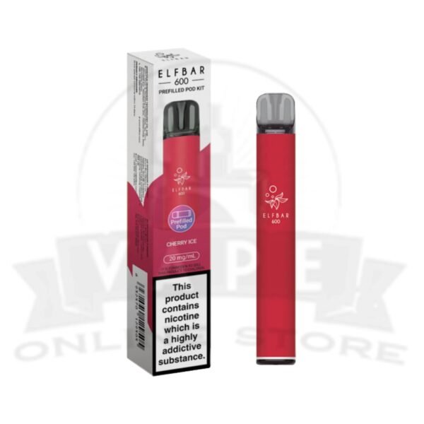 Cherry Ice Elf Bar 600 Puffs 20mg Prefilled Vape Pod Kit