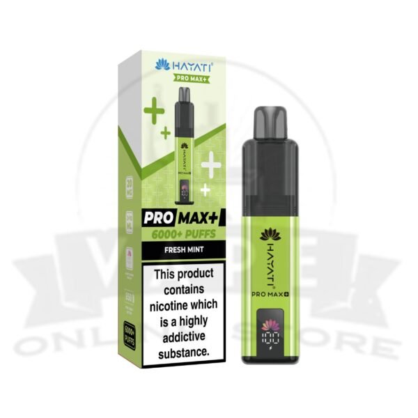 Fresh Mint Hayati Pro Max Plus 6000 Puffs Pod Kit