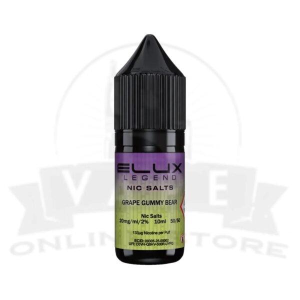Grape Gummy Bear Elux Legend 10ml Nic Salt | Retail & Wholesale