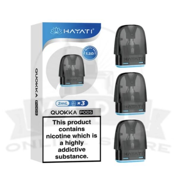 Hayati Quokka Replacement Pods – 0.6Ω/0.8Ω/1.2Ω Side-Fill