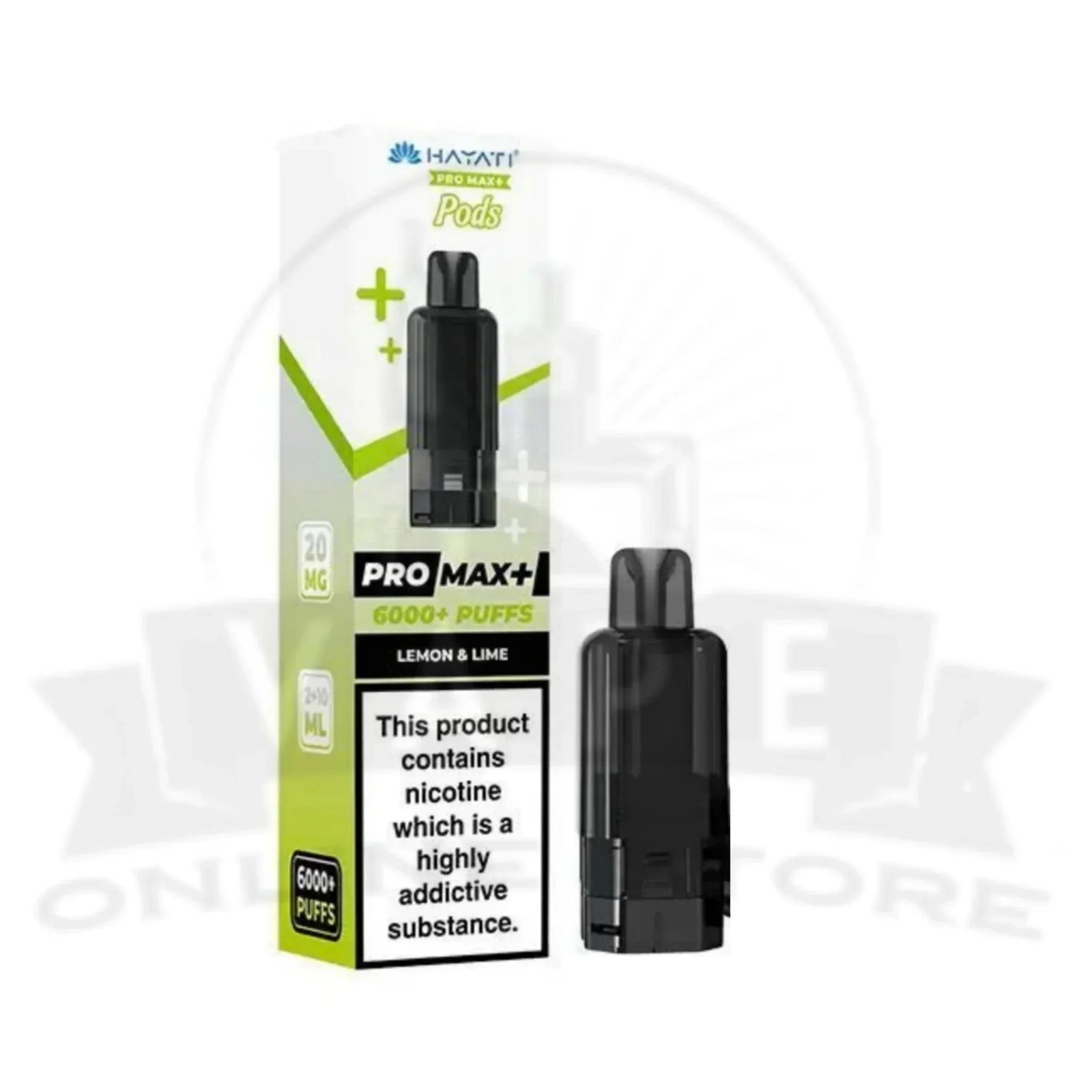 Box Of 10 Hayati Pro Max Plus 6000 Puffs Replacement Pods