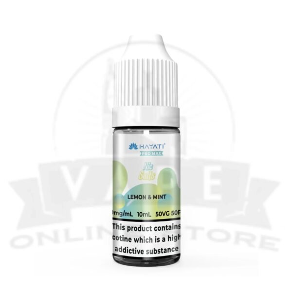 Lemon Mint Hayati Pro Max 10ml Nic Salt E-Liquid