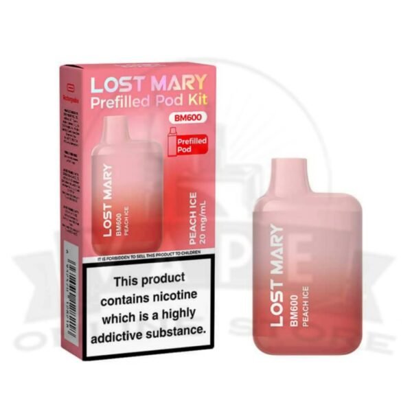 Peach Ice Lost Mary BM600 Prefilled Pod Kit