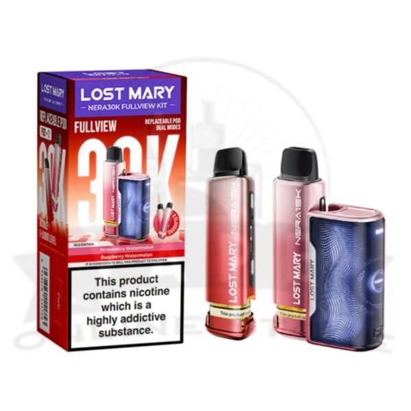 Red Edition Lost Mary Nera 30K Puffs Fullview Pod Kit