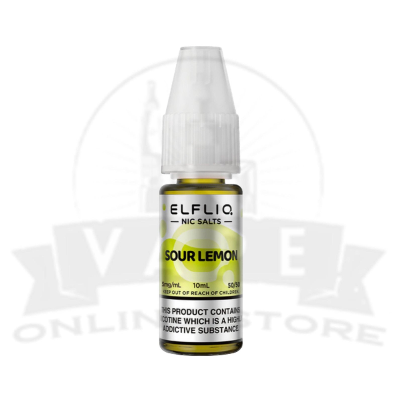 Sour Lemon Elf Bar Elfliq 10ml Nic Salt | 5 for £10