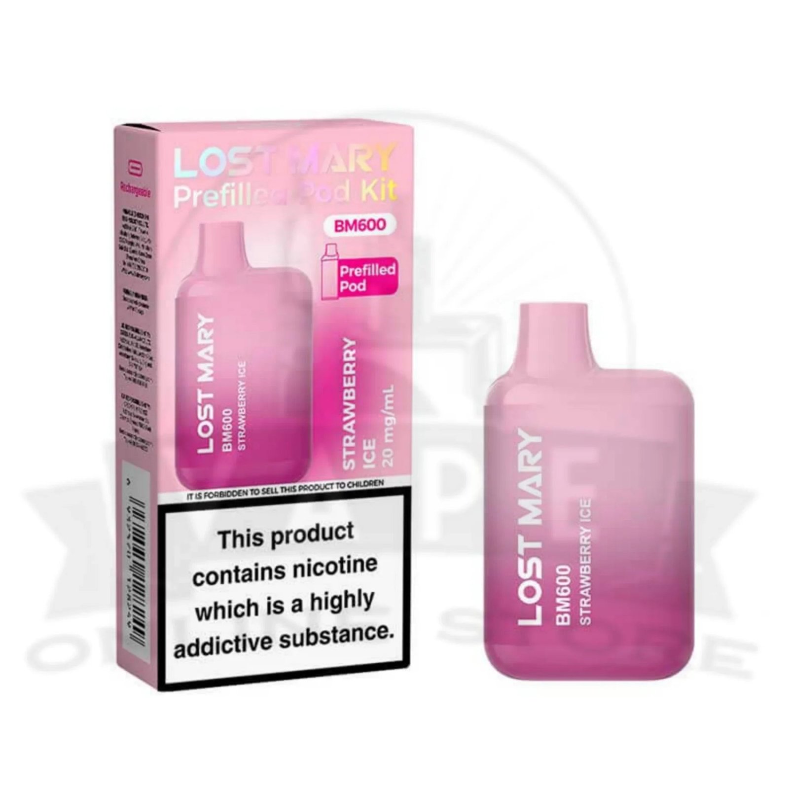 Strawberry Ice Lost Mary BM600 Prefilled Pod Kit