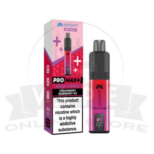 Strawberry Raspberry Ice Hayati Pro Max Plus 6000 Puffs Pod Kit