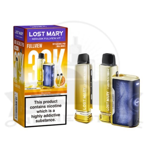 Yellow Edition Lost Mary Nera 30K Puffs Fullview Pod Kit