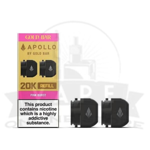 Gold Bar Apollo 20k Puffs Replacement Pods | Pack Of 2