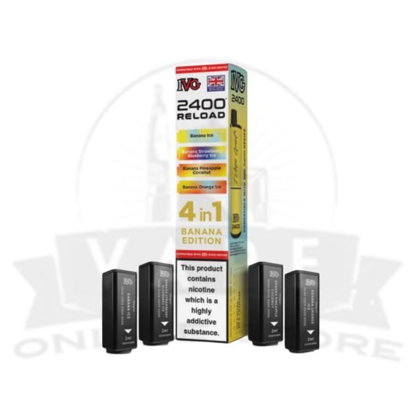 IVG 2400 Reload 4-in-1 Prefilled Vape Pods | Pack Of 4
