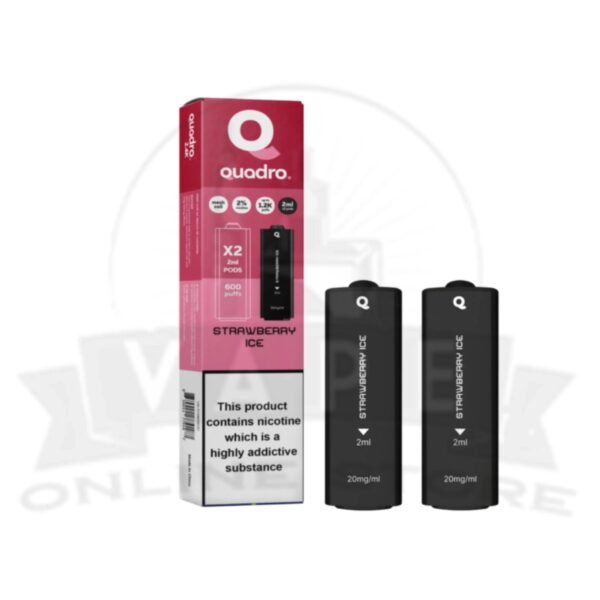 Quadro 600 Puffs Prefilled Pods 20mg | Pack Of 2