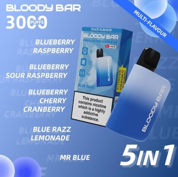 5 In 1 Bloody Mary 3000 Puffs Prefilled Pod Kit The Vape Giant 969745