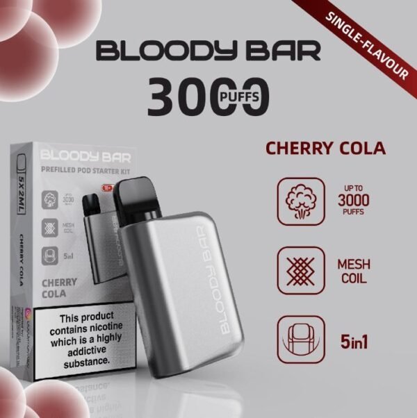 5 In 1 Bloody Mary 3000 Puffs Prefilled Pod Kit The Vape Giant 998879