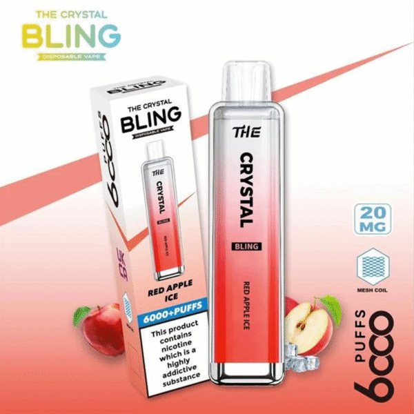 Crystal Bling 6000 Disposable Vape Pod Device Pack of 5