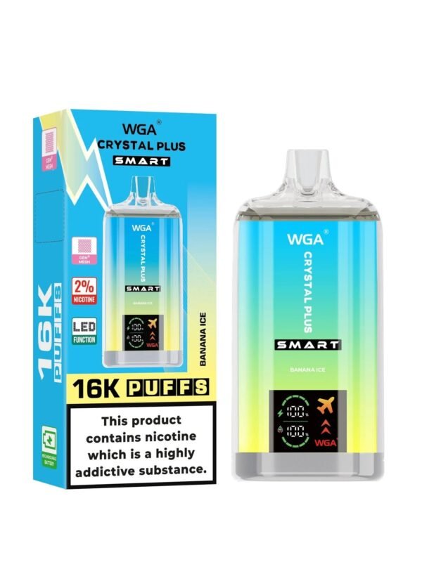 WGA WGA Crystal Plus Smart 16000+ Puffs Disposable Vape - Box of 10 | Aroma King!