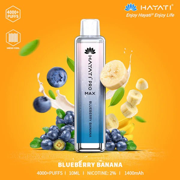 Hayati Pro Max Blueberry Banana 4000+ Puffs