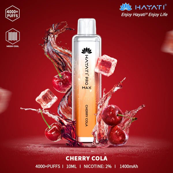 Hayati Pro Max Cherry Cola 4000+ Puffs