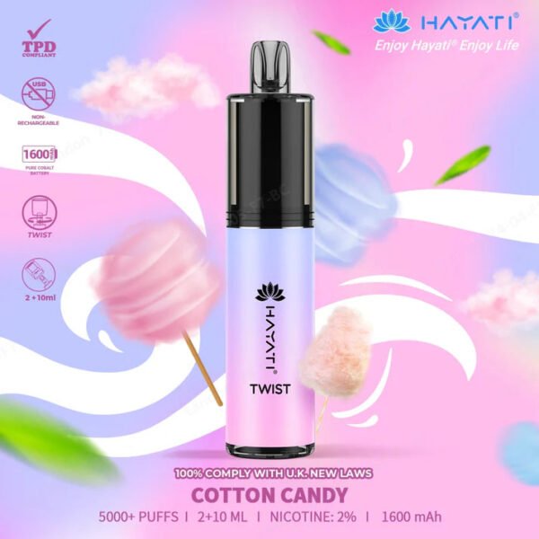 Hayati Twist Cottoncandy 5000+ Puffs