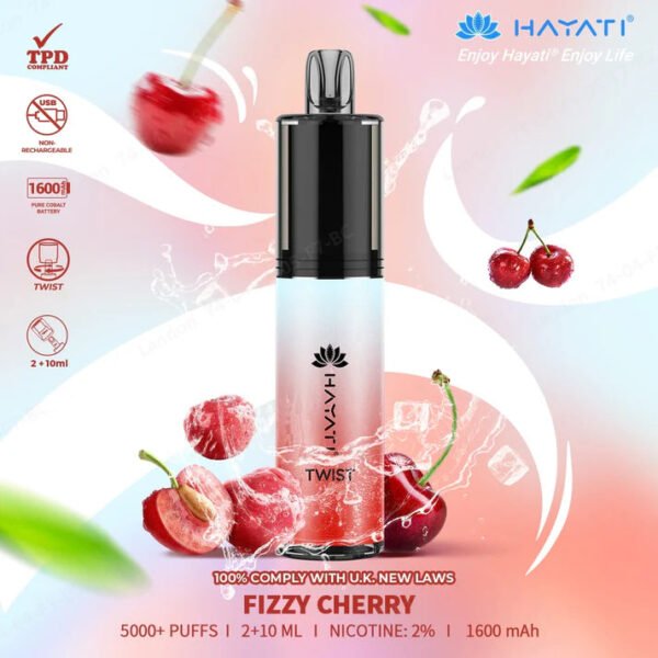 Hayati Twist Fizzycherry 5000+ Puffs