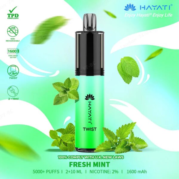 Hayati Twist Freshmint 5000+ Puffs