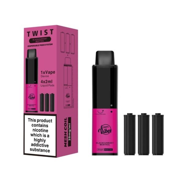 Happy Vibes Twist 2400 Disposable Vape Pod – 20MG | Aroma King