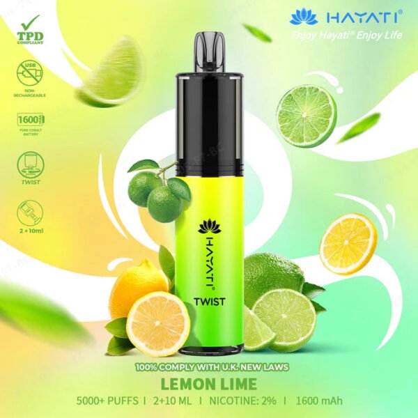 Hayati Twist Lemonlime 5000+ Puffs