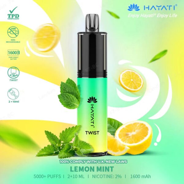 Hayati Twist Lemonmint5000+ Puffs