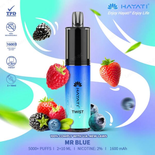 Hayati Twist Mrblue 5000+ Puffs