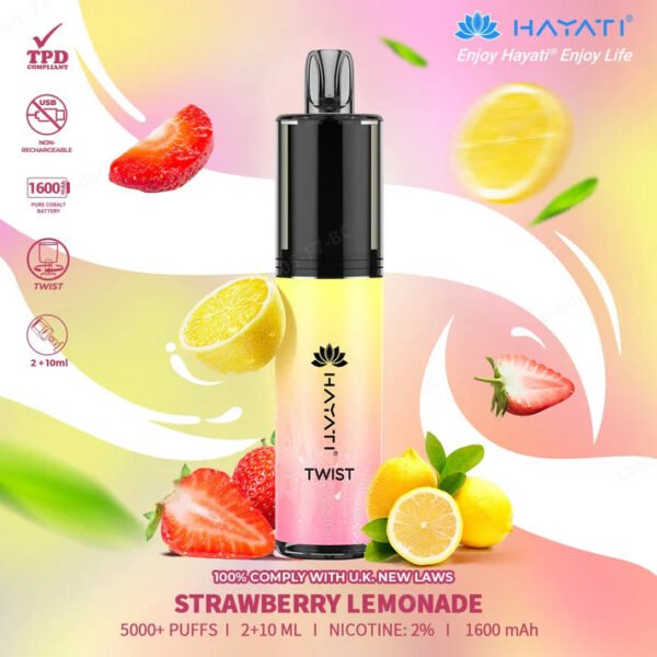Hayati Twist Strawberrylemonade 5000+ Puffs