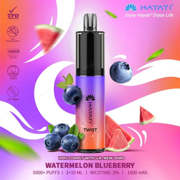 Hayati Twist Watermelon Blueberry 5000+ Puffs