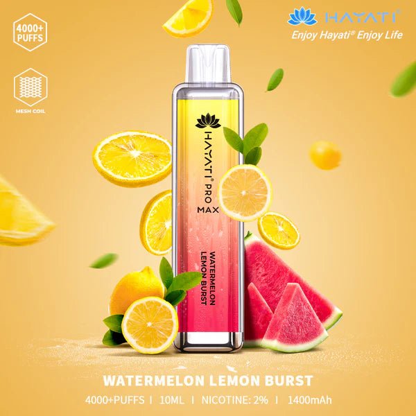 Hayati Pro Max Watermelon Lemon Burst 4000+ Puffs