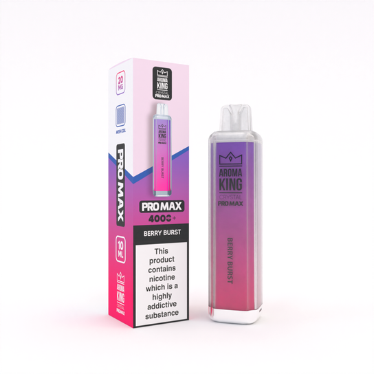 Aroma King Crystal Pro Max 4000 Puffs Rechargeable Prefilled - Box of 10