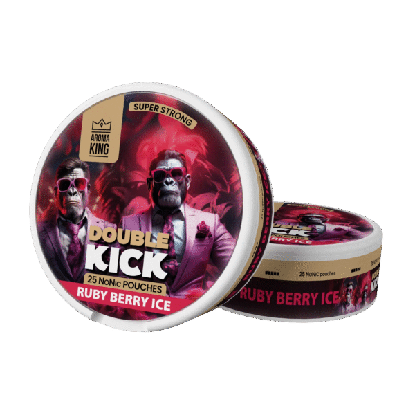Aroma King Nicotine Pouches Double Kick Rubby Berry Ice