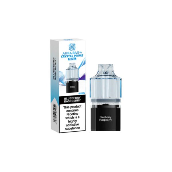 Aura Bar Crystal Prime 10K Pod Blueberry Raspberry