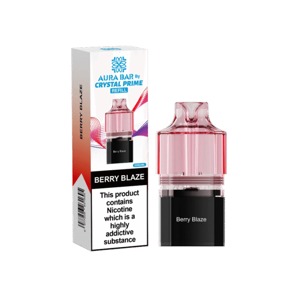 Aura Bar Crystal Prime 10K Prime Berry Blaze Prefilled Pod