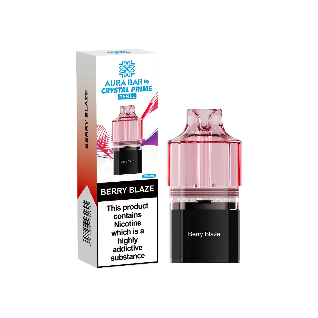 Aura Bar Crystal Prime 10K Prime Berry Blaze Prefilled Pod