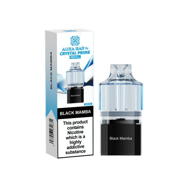 Aura Bar Crystal Prime 10K Prime Black Mamba Prefilled Pod