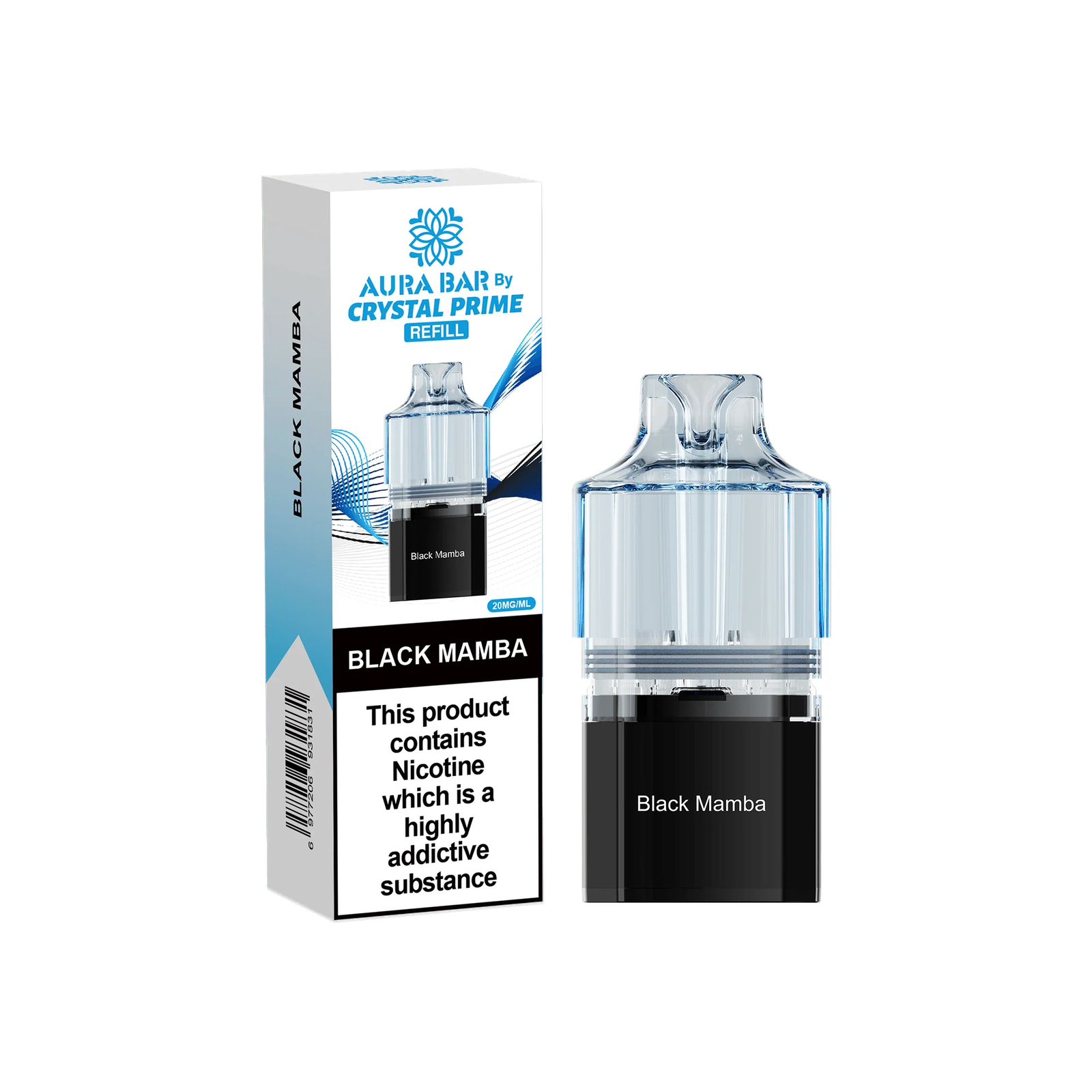 Aura Bar Crystal Prime 10K Prime Black Mamba Prefilled Pod