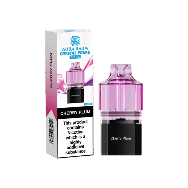 Aura Bar Crystal Prime 10K Prime Cherry Plum Prefilled Pod