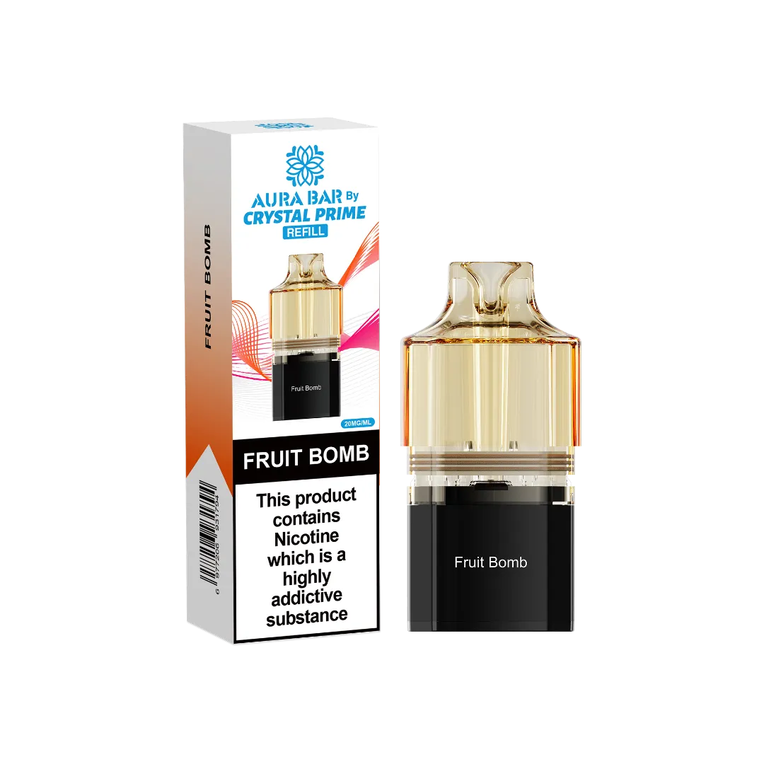 Aura Bar Crystal Prime 10K Prime Fruit Bomb Prefilled Pod