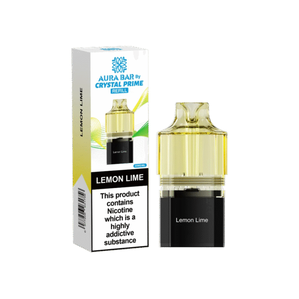 Aura Bar Crystal Prime 10K Prime Lemon Lime Prefilled Pod